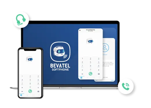 Receive your customers ' calls in simple steps with the bevatel softphone application
