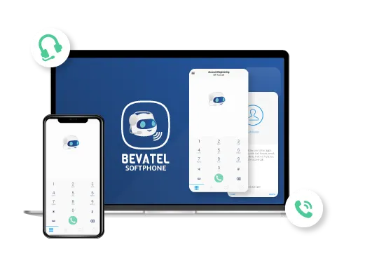 Receive your customers ' calls in simple steps with the bevatel softphone application Receive your customers ' calls in simple steps with the bevatel softphone application